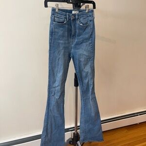 7 For All Mankind Blue Flare Jeans